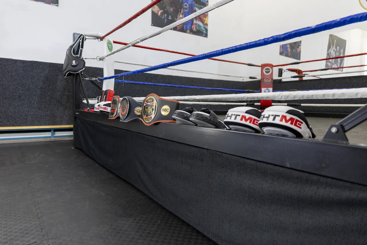 Bokszak en trainingsruimte bij Fightclub Future Talents