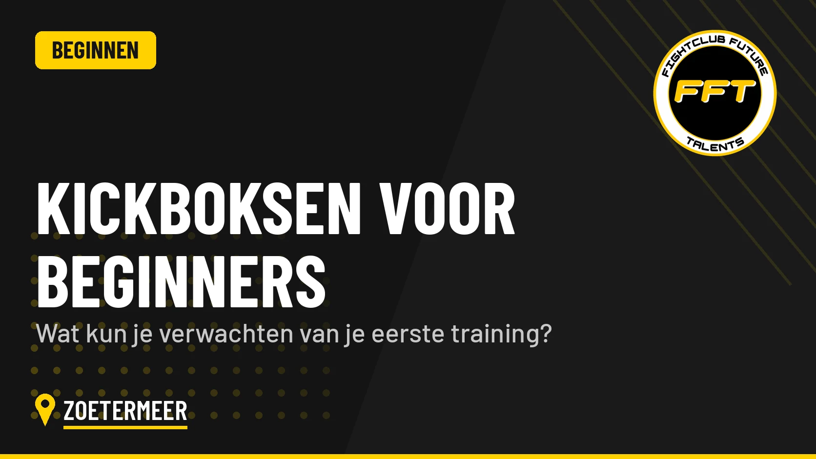 Beginnen met kickboksen bij Fightclub Future Talents in Zoetermeer